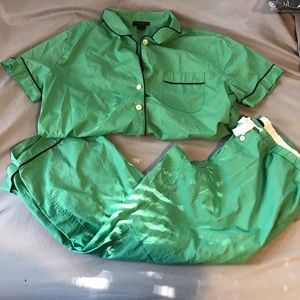 J. Crew button up pajama set
